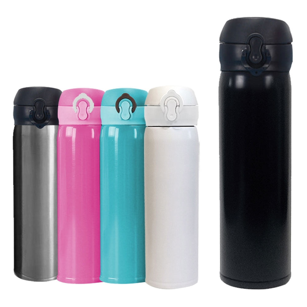 420 ML (14 oz) Insulated Vacuum Flask With Button