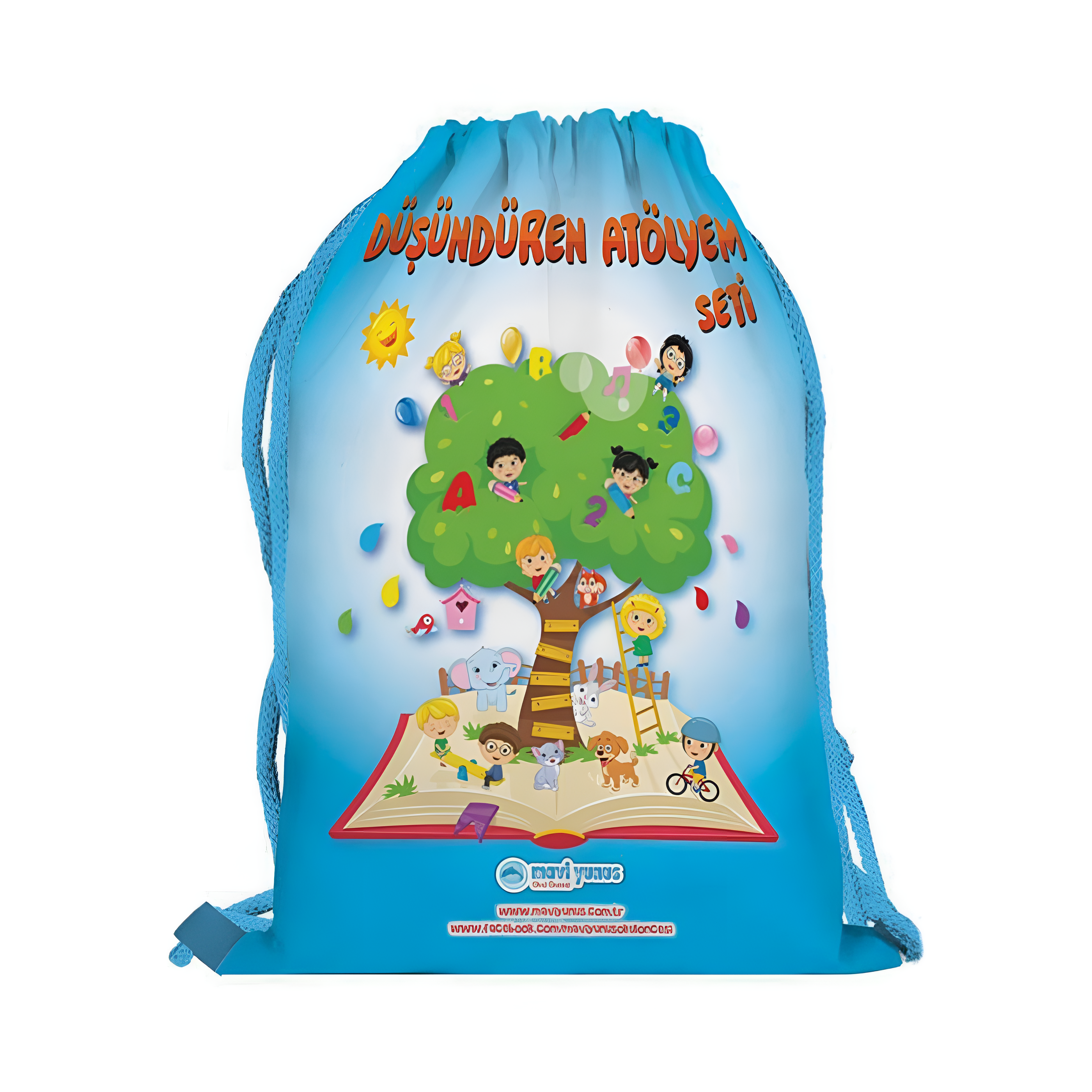 Branded Drawstring Bag Full Color Imprinting 25x35 cm