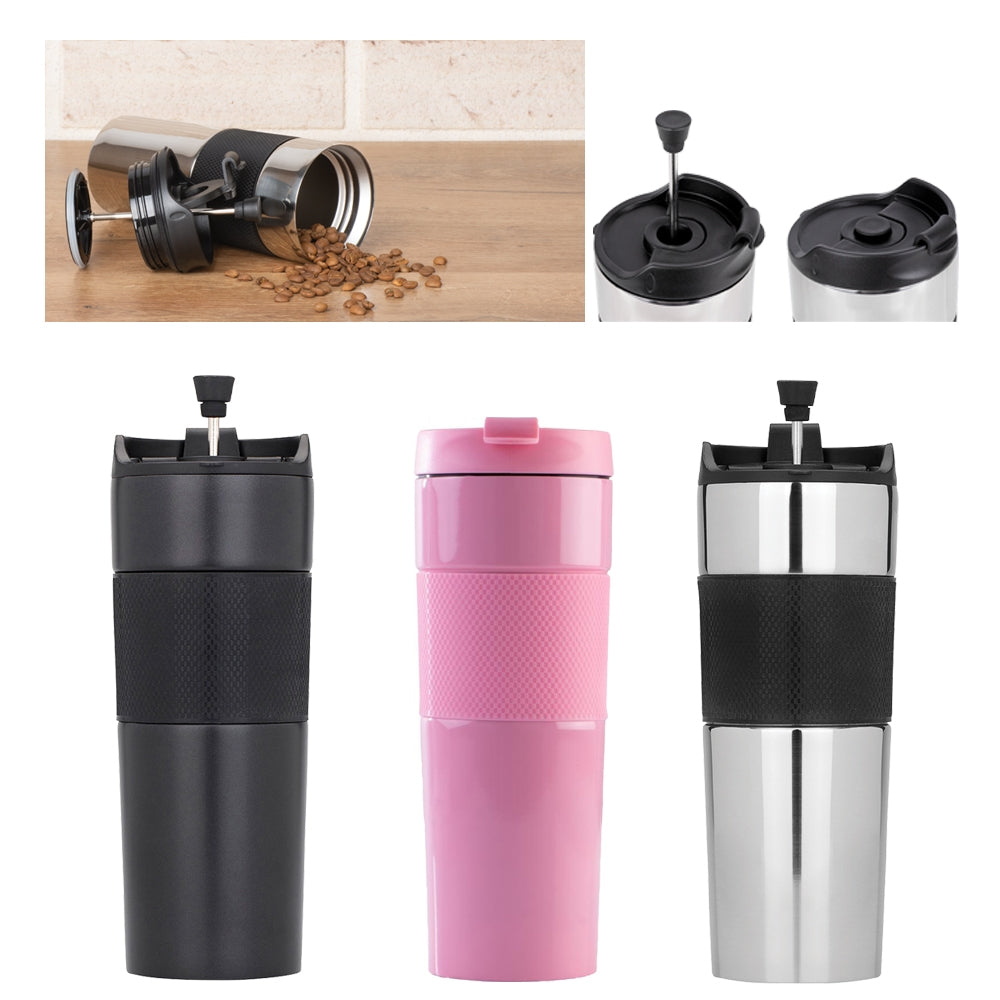 French Press 500 ML (17 oz) Insulated Vacuum Flask